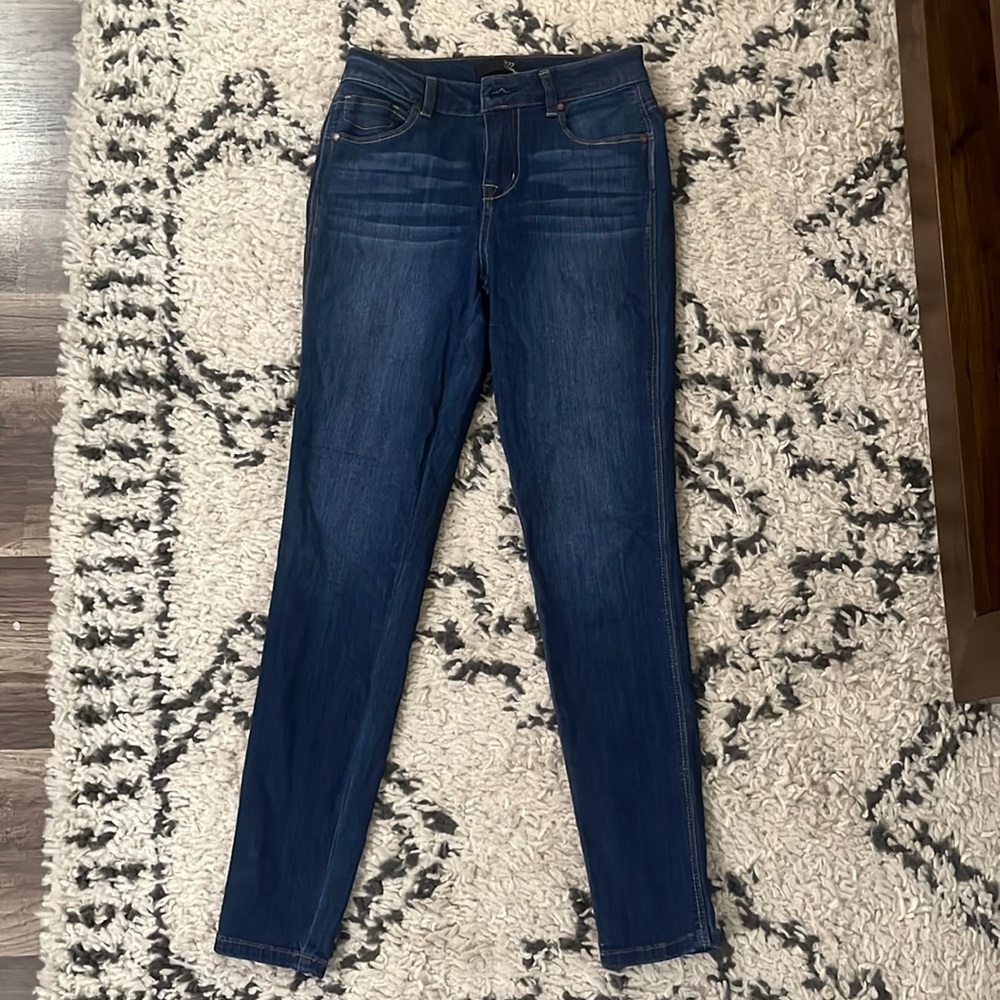 Dark denim skinny jeans